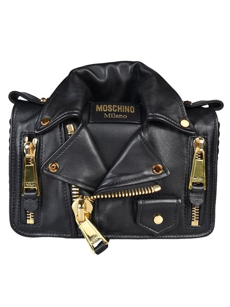 moschino jacket bag replica|moschino leather biker bag.